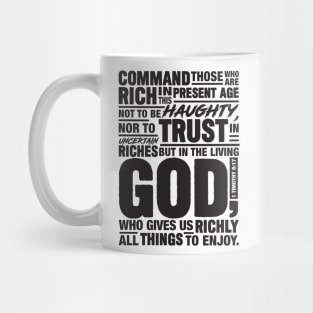 1 Timothy 6:17 Mug